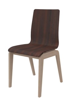 Chaise 4 pieds Adell - coque bois